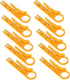 Cable Wire Stripper, 10 Pack Tool for CAT 5, CAT 5e, CAT 6 Data Lines, Mini Crimping Tool for Electrician Household Use