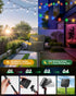 2-Pack 120 72Ft 8 Brightown Solar String Lights Outdoor Waterproof, LED Total, Solar Powered Globe Patio Lights