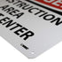 NMC D490RB OSHA Sign, "DANGER - CONSTRUCTION AREA DO NOT ENTER", Rigid Plastic, Red/Black on White