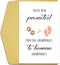 Qiliji Pregnancy Announcement Card for Dog Grandma Grandpa, Funny Grandparent Baby Announcement Card,