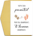 Qiliji Pregnancy Announcement Card for Dog Grandma Grandpa, Funny Grandparent Baby Announcement Card,