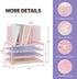 Desk Organizers and Accessories, 3-Tier Paper Organizer with 5 Vertical File Holders for Desk, Workspace Organization,