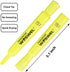 Highlighters Bulk, 24 Pack Tank Style Highlighters Set, Fluorescent Yellow Chisel Tip Markers for School Supplies