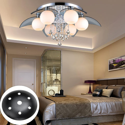 4pcs Cabilock Ceiling Light Cover Plates Chandelier Plates Desktop Lamp Bases Pendant Lamp Chassis Easy Install