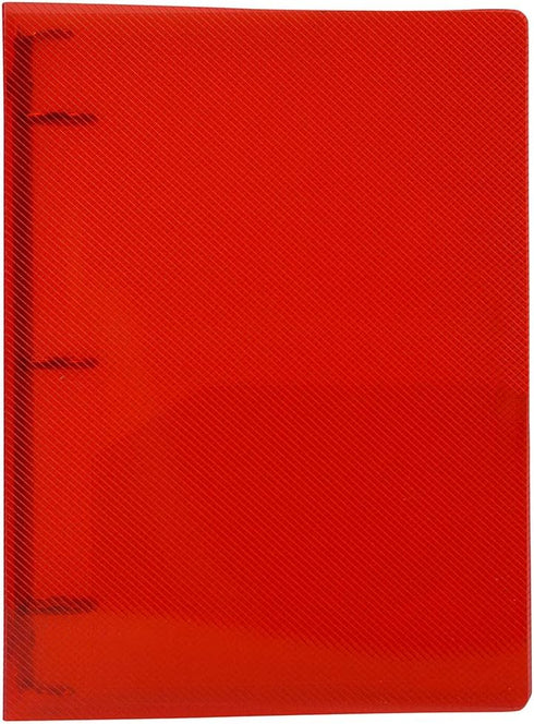 JAM PAPER Plastic 1 Inch Mini Binder - Red 3 Ring Binder - Sold Individually