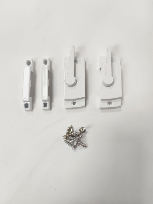ZUONAI Sliding Window Sash Locks: 2 Pack Cam Locks for Double Hung Vinyl Windows, Security Replacement for Sliding