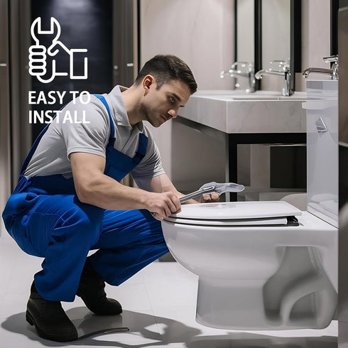 Xthrotsenk Commode Plastic Toilet Seat Hinge Replacement Universal Toilet Seats Bracket Hardware Lavatory Seat Hinge