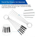 4 PCS Welding Torch Tip Cleaner Set with Drill Bit, 10 Cleaning Needles, 5 Brushes, and 1 Scraping Needle