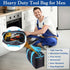 Wide Mouth Tool Bag, Heavy Duty Tote Bag for Men, High Capacity Organizer for Electricians Mechanics Carpenters (12