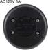 uxcell Inline Foot Pedal Push Button Switch, Round Lamp Lights Foot Control ON/Off Latching Footswitch