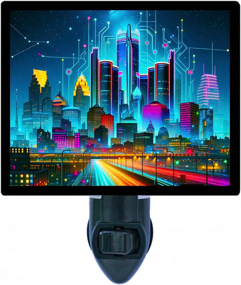 Futuristic Minneapolis LED Photo Night Light