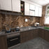 JSEVEM Brown Marble Wallpaper 15.74" 118" - Peel and Stick Vinyl Granite Contact Paper for Kitchen Countertop