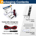 Fasvicna 2 Pack Magnetic Reed Switch NC NO, Wired Surface Mount Door Window Sensor Alarm Contact with Screws, Adhesive