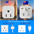 New Zealand Power Adapter, USA to Australia Plug Adapter, 2Pack Travel Adapter for Argentina, China, Type I