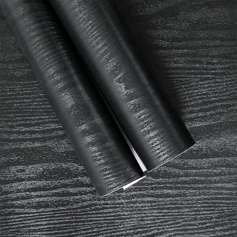 Yancorp Matte Black Contact Paper - Peel and Stick Wallpaper for Countertops, Removable for Cabinets & Desks