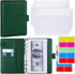 Budget Binder with Zipper Envelopes, Antner, Money Organizer for Cash, Dark Green