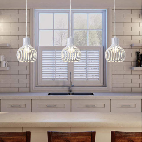 14.27 Industrial Plug in Pendant Lighting Metal Wire Cage Hanging Light Fixture with Ft Hanging Cord and On/Off Switch