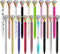 Diamond Pens, Fun Fancy Crystal Diamond Pen for Women, Bling Metal Pens, Black Ink, 18 Count (Mixed Colors)