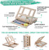 Set 54 Set 24 Wooden Tabletop Art Easel for Painting, Pieces Starter Acrylic Paint with Colors Acrylic Paints