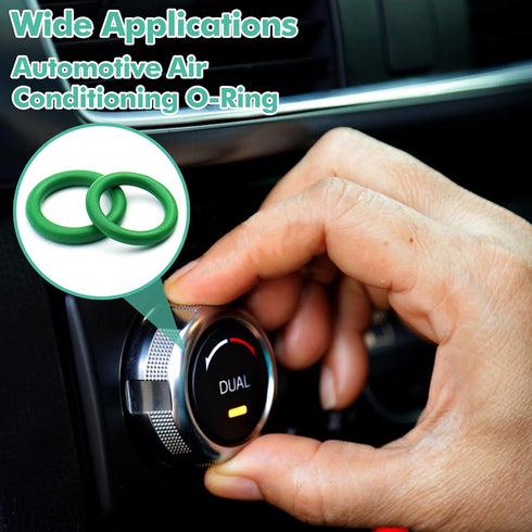 595 Pcs Metric and SAE Air Conditioning O-Ring Kit for Automotive A/C and Plumbing Seal Repairs