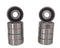 10 PCS 1615-2RS Deep Groove Ball Bearing, 7/16"x1-1/8"x3/8" Double Sealed Rolling Bearings for Skateboards, Inline
