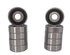 10 PCS 1615-2RS Deep Groove Ball Bearing, 7/16"x1-1/8"x3/8" Double Sealed Rolling Bearings for Skateboards, Inline