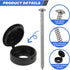Pinsit 24 Set 3Inch Shutter Screws and Caps, Shutter Screws with Caps, Fasteners with Plastic Black Snap Cap Snap
