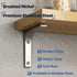 4 Inch 4 Inch, 4Pcs SAYAYO Heavy Duty Floating Shelf Bracket x Stainless Steel Wall Shelf Brackets & Supports Brushed