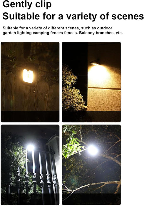 Generic Setup Solar Clip Lights Motion Activated Outdoor Fixtures, Patio Fence Clip-On Solar Lamps | Weatherproof