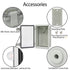 ABS Plastic Dustproof Waterproof IP65 Junction Box, Hinged Shell Electrical Project Enclosure with Clear Cover