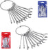 20pcs Mini Wrench Set, Open End Wrench Ignition Wrench Sets with Chain Ring, British/Metric Type