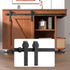 4FT Super Mini Cabinet Small Sliding Barn Door Hardware Track Kit Apply