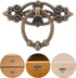 6pcs 13# TEHAUX Vintage Zinc Alloy Cabinet Pulls Handles, Retro Round Drawer Pulls with Bronze Finish, Antique Small