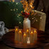 YOROXRG 24 Pack (D2.2 5" 6" 7")(Grey) Halloween Decoration Flickering Flameless Candles Battery Operated Timer Led