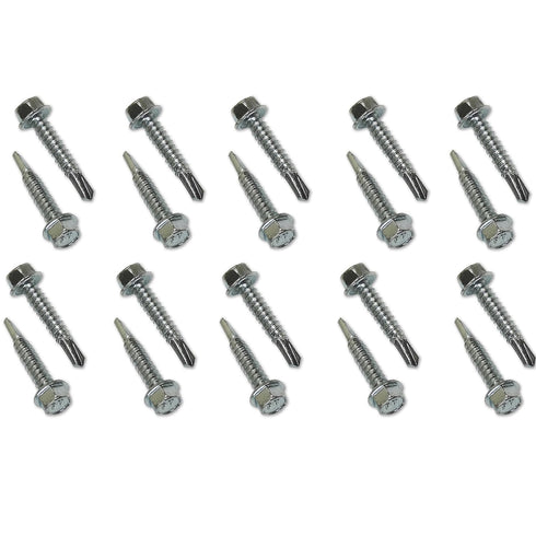 SNAP-LOC E Track Self Drilling Screws, Industrial-Strength Heavy Duty Zinc Plated Screws, 20 Pcs