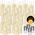YOROXRG 24 Pack Parties,Wedding(D2.2 5" 6" 7") Christmas Decoration Flickering Flameless Candles,Battery Operated