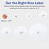 Avery Printable Round Labels, Sure Feed, 2.5" Diameter, Glossy White, 90 Customizable Labels (22830)