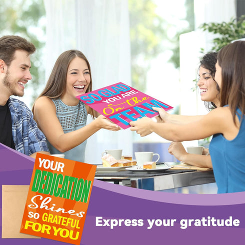 6PCS 14 21 Inch Large Thank You Cards Big x Employee Thank You Gifts Giant Gratitude Greeting Cards with Envelopes