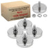 Flutesan 4 Pieces Heavy Duty Neodymium Round Mounting Magnet with Bolt 1.65in-180lb-M6