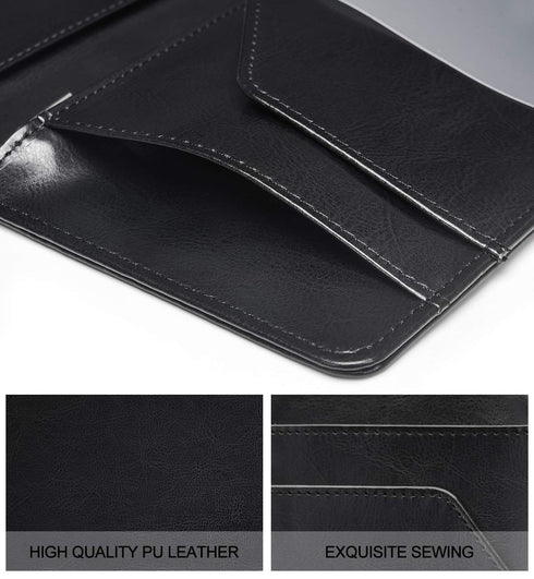 Server Books for Waitress - Leather Waiter Book Server Wallet with Zipper Pocket, Cute Waitstaff Organizer with Money