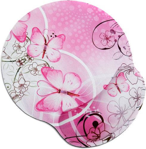 RICHEN Memory Foam Mouse Pad with Wrist Support, Ergonomic Design, Non-Slip Rubber Base for Computer & Laptop