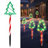 Christmas Tree Outline Solar Lights 5 Pack, 17 Cute Size Pine Tree
