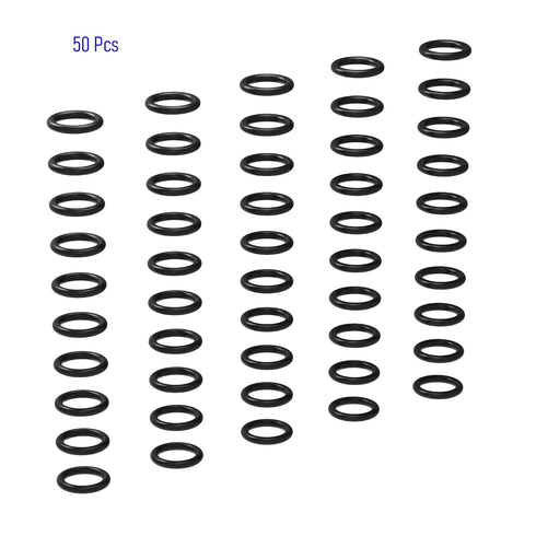 50 PCS Nitrile Rubber O Ring, 7.5mm OD 4.5mm ID, Metric Buna-N NBR Sealing Gasket for Plumbing and Automotive