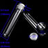 50 PCS 140 x 25mm Clear Test Tubes with Screw Caps, 40ml Plastic Test Tube with Aluminum Covers for Sample Christmas Candy Bath Salt Science Party Favors