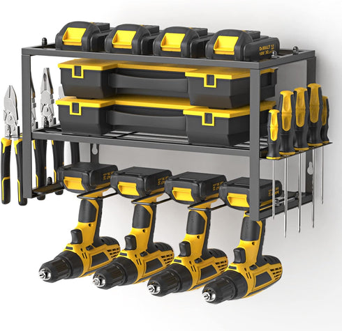 Spacecare Power Tool Organizer- Power Drill Tool Holder- Heavy Duty Tool Shelf