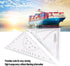 Klanata 405mm Set, (15.9in) Large Marine Navigation Triangle Ruler & Protractor Crystal Clear Acrylic Chart Plotting
