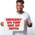 12x18 Inches, 3M .063 New Jersey Spa Pump Shut Off Sign, Complies with State of New Jersey Pool Safety Code, EGP