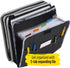 Five Star 2 Inch Sewn Zipper Binder, 3 Ring Binder with 4 Inch Capacity, Assorted Colors, 1 Count