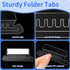 Hanging File Folder Tabs - 120 Pcs File Tabs and 200 Pcs Inserts for Hanging Folders