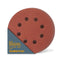 POWERTEC 25PK Sanding Discs, 5 Inch, 40 Grits, Hook and Loop, 8 Hole Aluminum Oxide Sandpaper for Random Orbital Sander